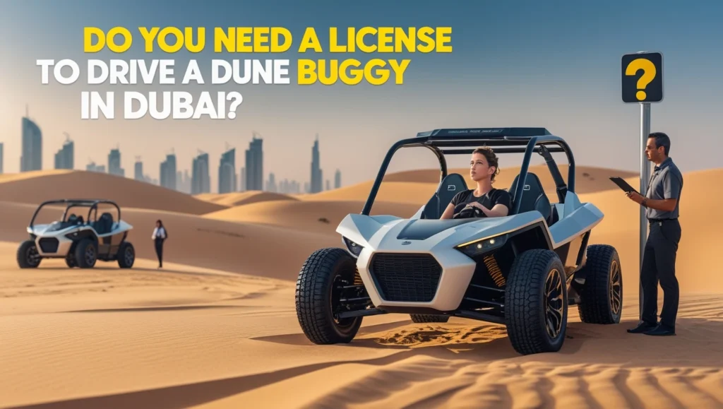 Do you need a license to drive a dune buggy in Dubai?